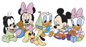 baby mickey and friends