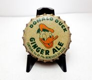 Donald duck ginger ale bottle cap