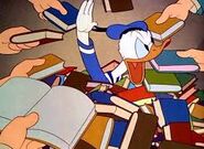 Donald with autograph books