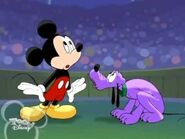 Mickey with purple pluto