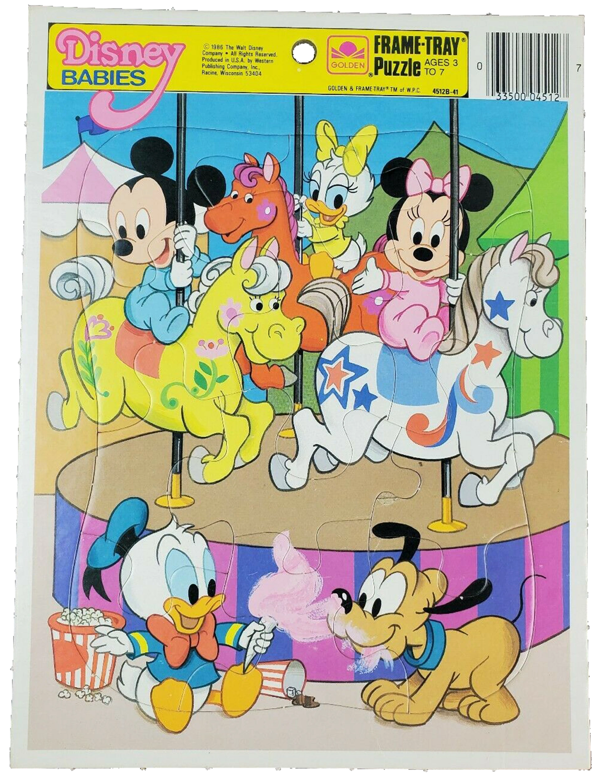Disney Babies - Carousel (Golden Frame-Tray puzzle) | Mickey and