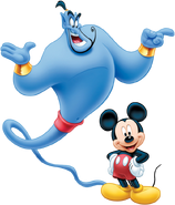Mickey and his best friend Genie