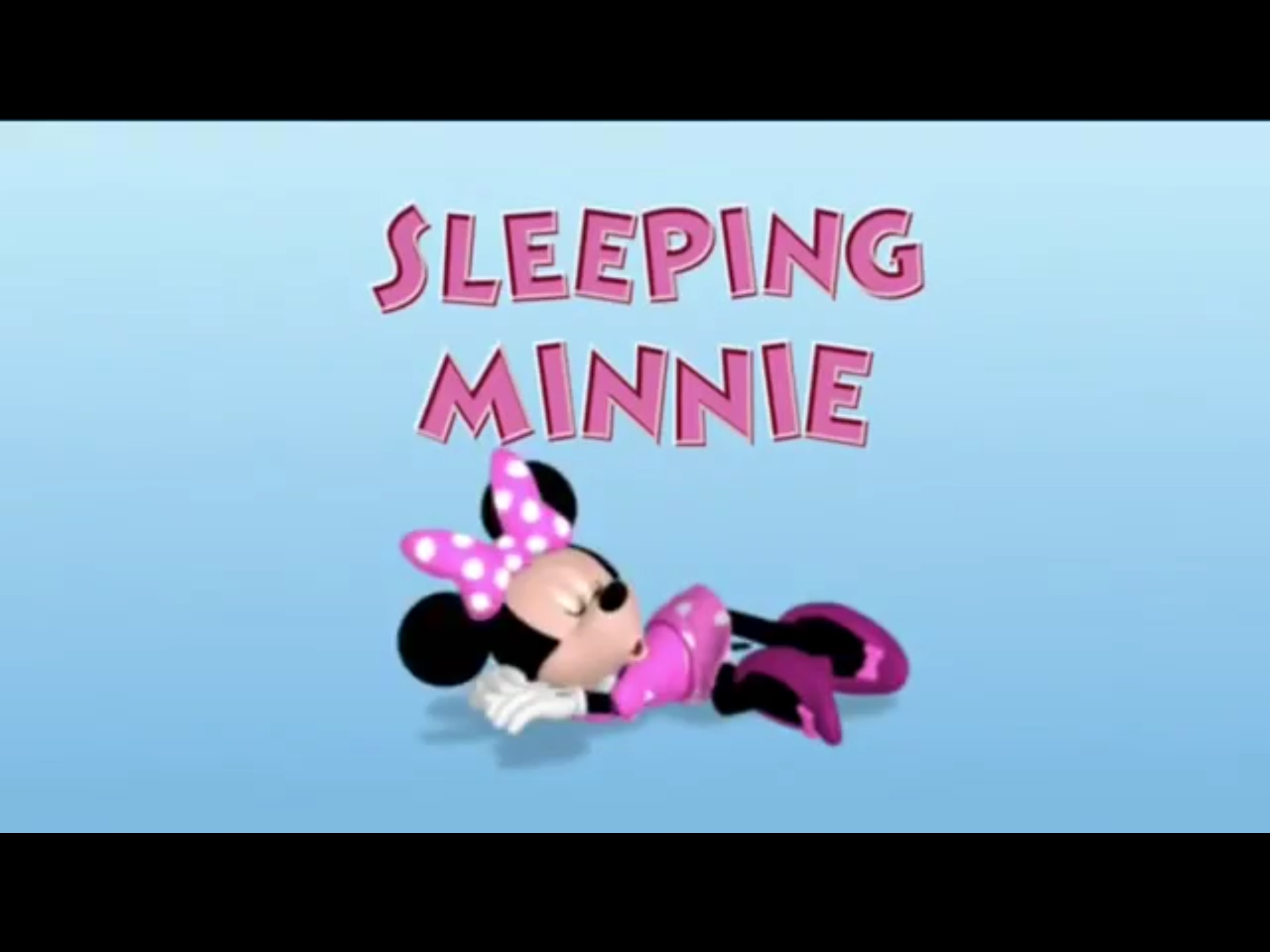 mickey mouse sleeping