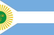 Bandera del Distrito argentino.