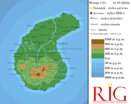 Mapa fizyczna ZKRR