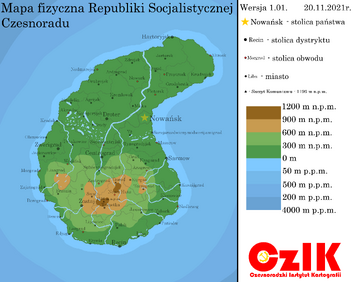 Mapa ukształtowania terenu