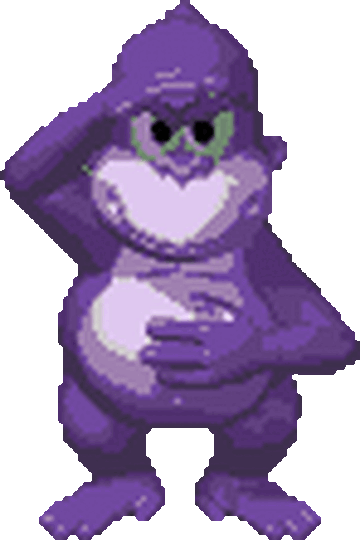 Bonzi buddy looking at paper on Make a GIF