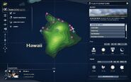 A map of Hawaii in Microsoft Flight