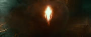 Sauron in flaming form