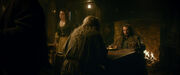 Gandalf meets Thorin in Bree