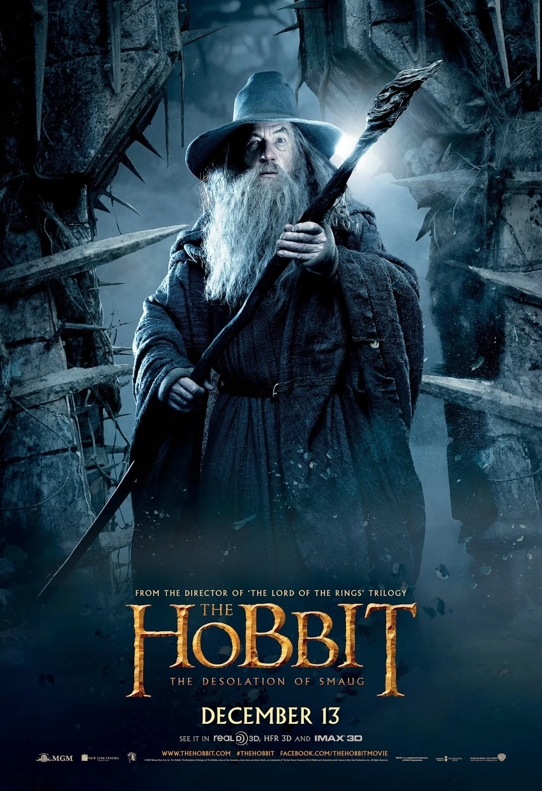 The Hobbit: An Unexpected Journey - Gandalf Wall Poster, 14.725 x