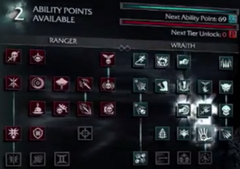 Shadow of Mordor Skill Tree