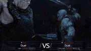 Un duelo entre un soldado y un capitán.