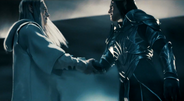 Sauron as Annatar with Celebrimbor.