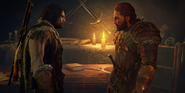 Hirgon talking with Talion.