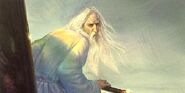 Saruman of Many Colors, as envisaged by artist John Howe.