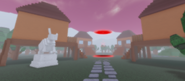 The Red Circle of Oculus in Lost Easter Village.