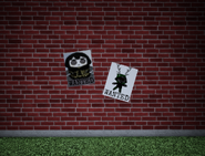Posters at the outside wall of Amy's Burger Joint.