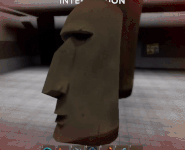 Moyai's jumpscare.