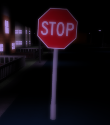Stop Sign Midnight Horrors Wiki Fandom - stop sign roblox