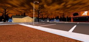 Town during Version 1.58.0 (Halloween 2024).