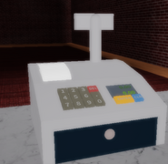 The cash register on Amy's Burger Joint in earlier versions.