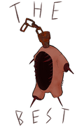 A decal of Carcass appearing in the maze.