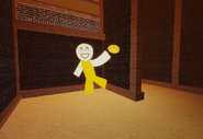 The Spookified version of Dodgeballer appearing in the maze.