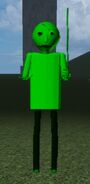 Baldi's appearance during April Fools' 2025.