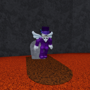 A ghost of a_tophat behind the Minion INC.