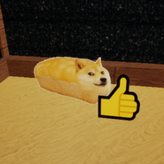 Doge Bread giving a thumbsup.