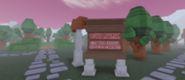 A "Easter Caverns" sign.