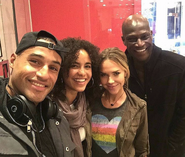 BTS Parisa Fitz-Henley, Arielle Kebbel and Peter Mensah