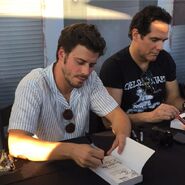 7-22-17 San Diego Comic Con François Arnaud and Yul Vazquez book signing