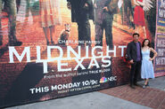 7-20-17 San Diego Comic Con François Arnaud and Sarah Ramos at the Midnight, Texas Activation