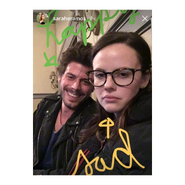 BTS Sarah Ramos sad and François Arnaud happy