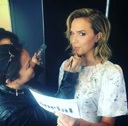 BTS Arielle Kebbel egtting ready