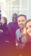 07-22-17 San Diego Comic Con Charlaine Harris, Peter Mensah, Dylan Bruce and Arielle Kebbel IG