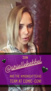 7-21-18 San Diego Comic Con Arielle Kebbel NBC Midnight Texas Instagram