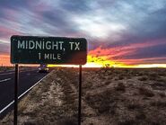 Midnight Texas sign