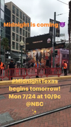 SDCC Comic Con 2017 - billboard 'midnight is coming'