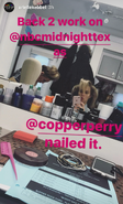 BTS Arielle Kebbel back to work