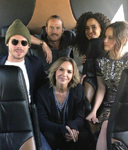 4-1-17 WonderCon François Arnaud, Jason Lewis, Arielle Kebbel, Parisa Fitz-Henley and Sarah Ramos on the way