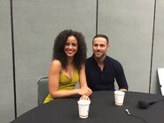 4-1-17 WonderCon Dylan Bruce and Parisa Fitz-Henley