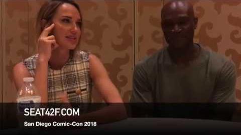 Arielle Kebbel Peter Mensah MIDNIGHT TEXAS Comic Con Interview