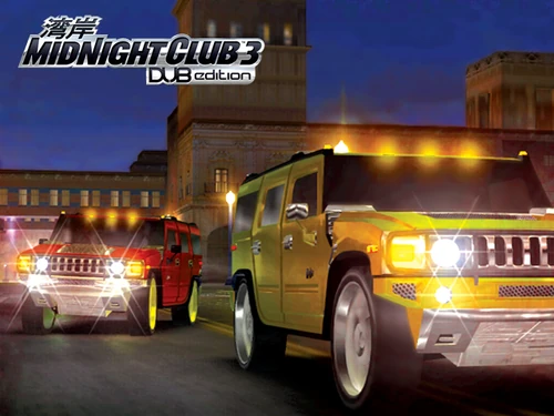 Two Hummer H2s race in San Diego.