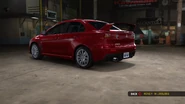 A rear and side view of the Lancer Evolution X
