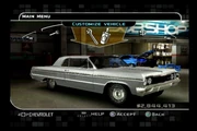 The menu option for the customization system.