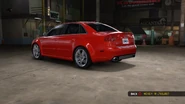 Rear view of a 2008 Audi RS4