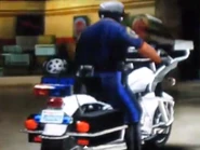 The rear of the Kawasaki Police 1000 in Midnight Club 3: DUB Edition.